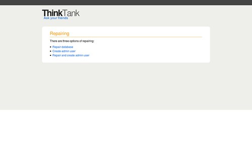 ThinkUp :: Repairing