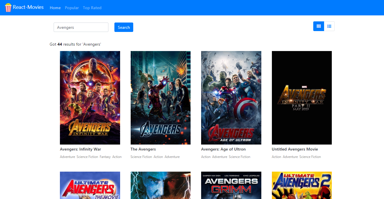 React-Movies Screenshot
