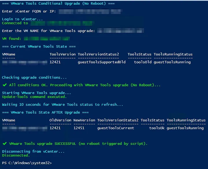 GitHub - uldyssian-sh/vmware-tools-no-reboot: Enterprise PowerCLI ...