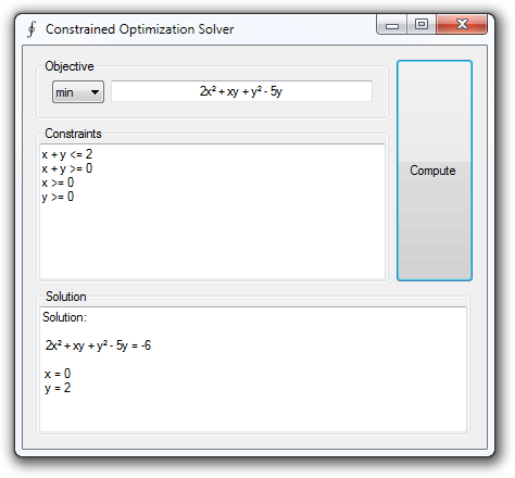 Quadratic Programming Solver