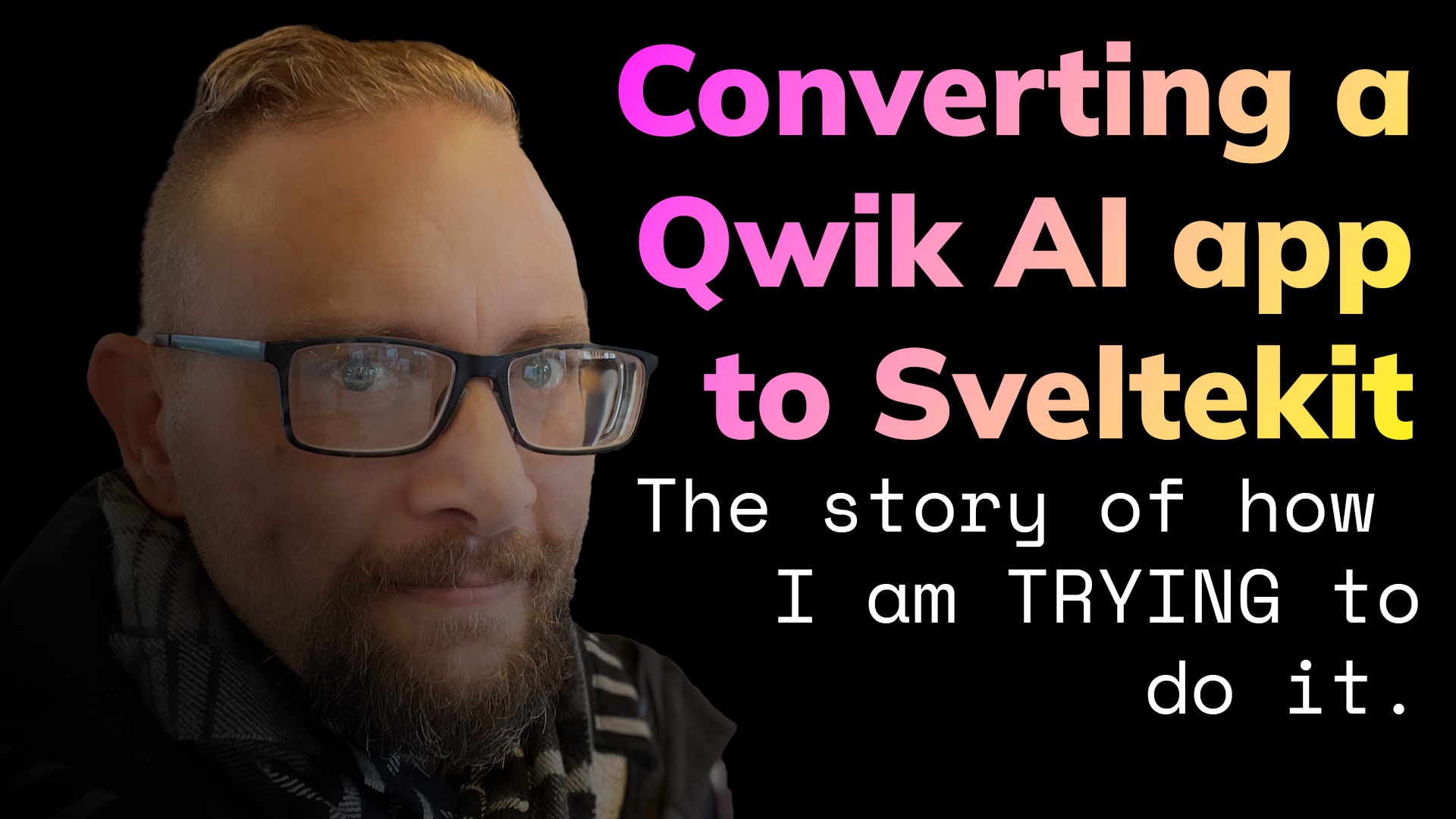 Converting a Qwik AI app to Sveltekit