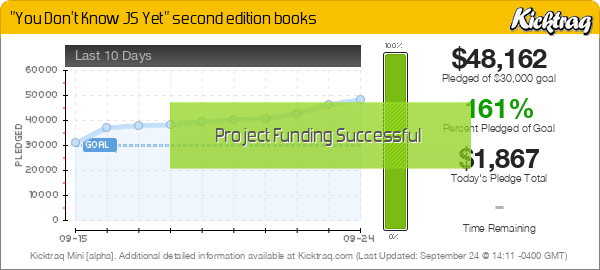 "You Don't Know JS Yet" second edition books -- Kicktraq Mini