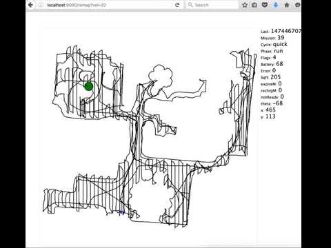 iRobot Roomba 980 cleaning map using dorita980 lib