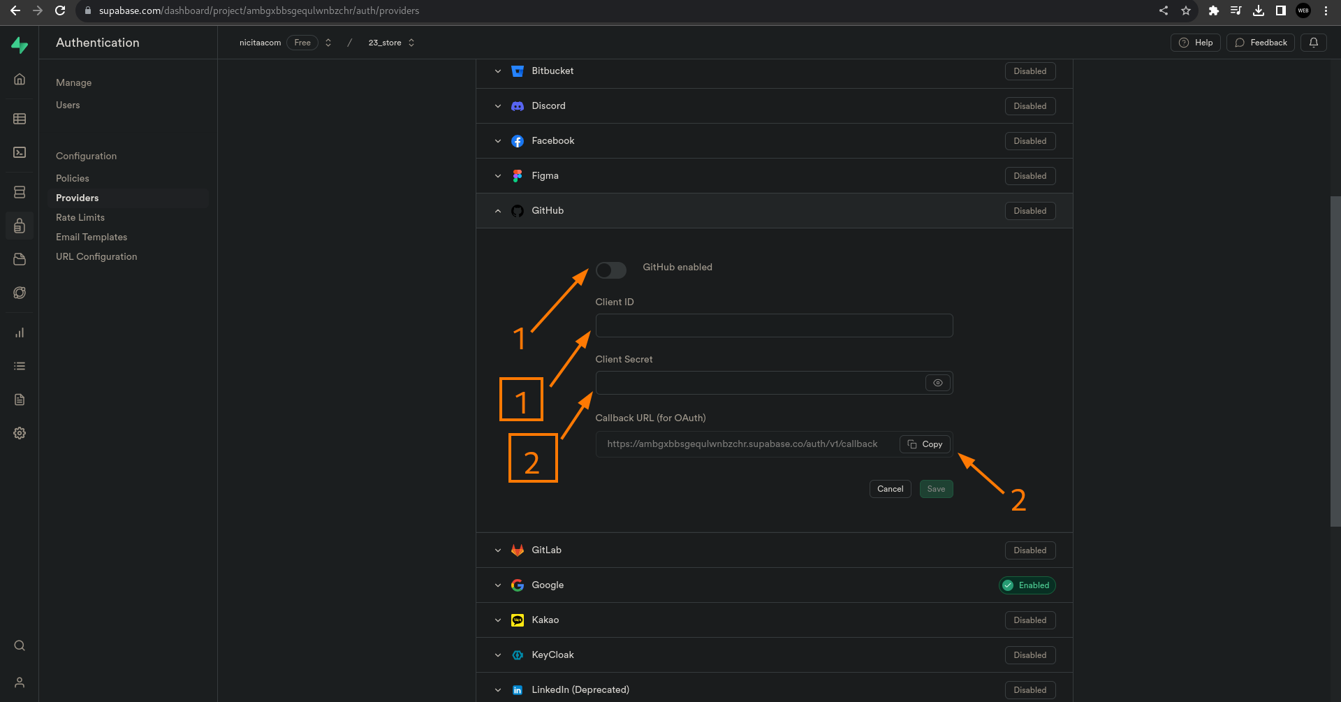 paste env values