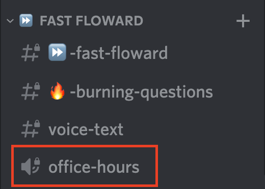 Voice channel in Discord