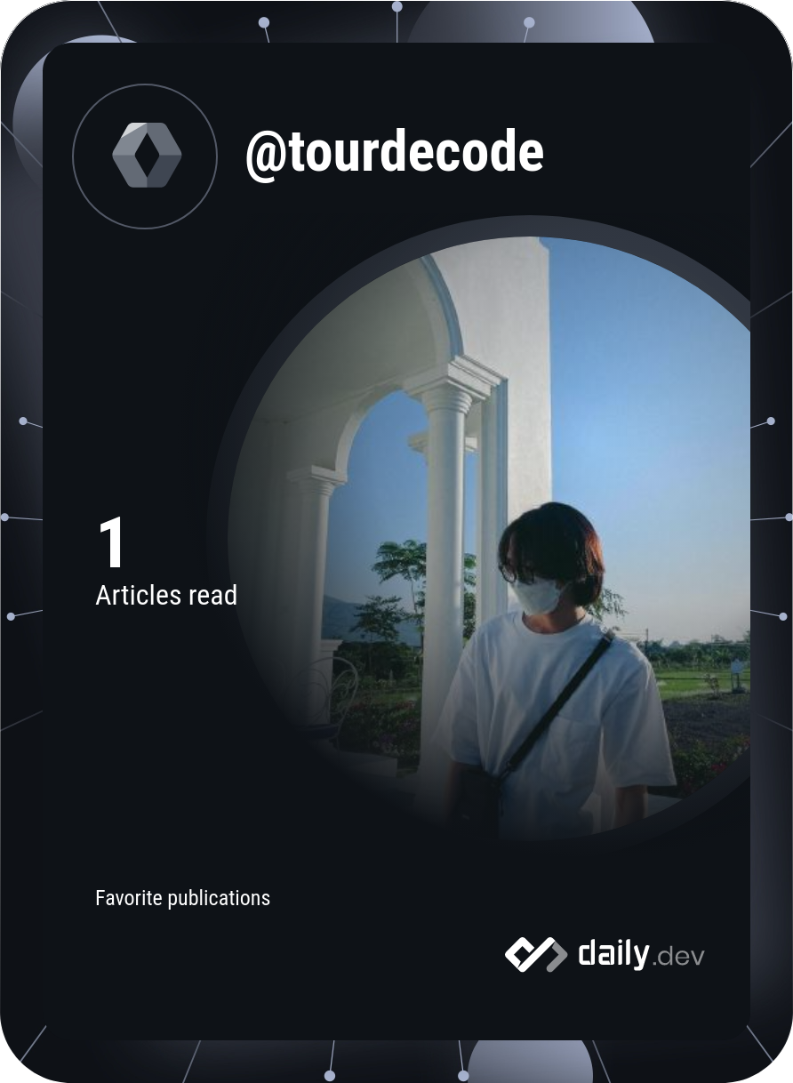 TourDecode's Dev Card