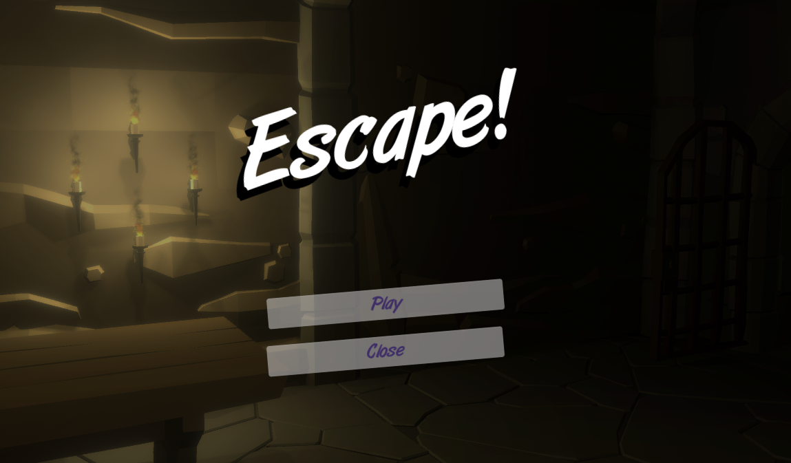 Screenshot of main menu in game