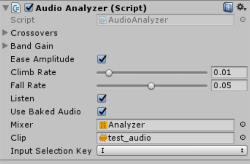 AudioAnalyzer Inspector