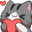 Emote of a cat with a heart (nekolove) from FrankerFacez