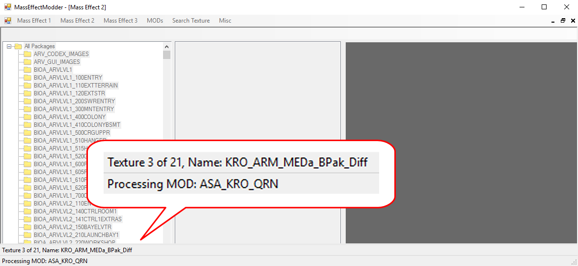 Create MOD in progress