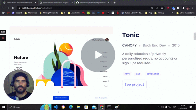 Project presentation: video demo