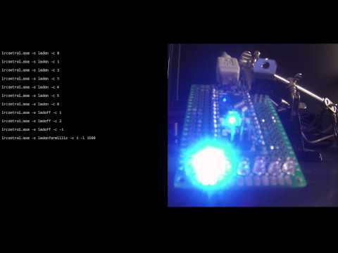 Control Arduino LEDs from the windows command line 