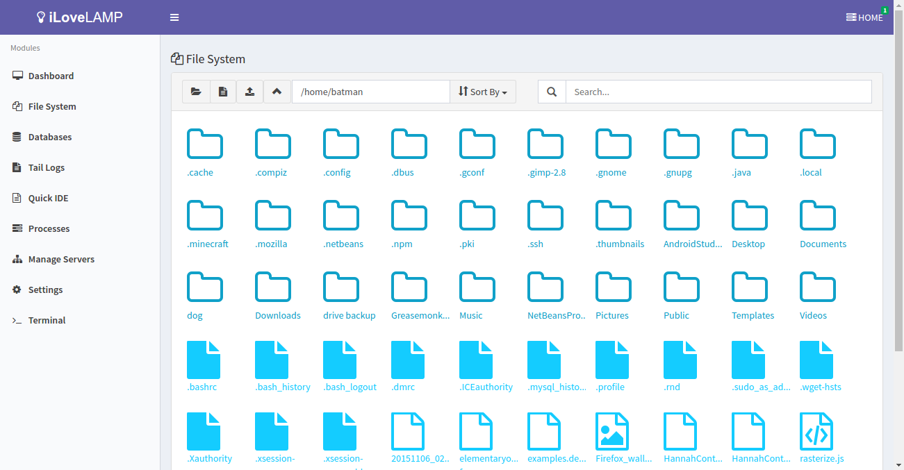 iLoveLAMPFile System Screenshot