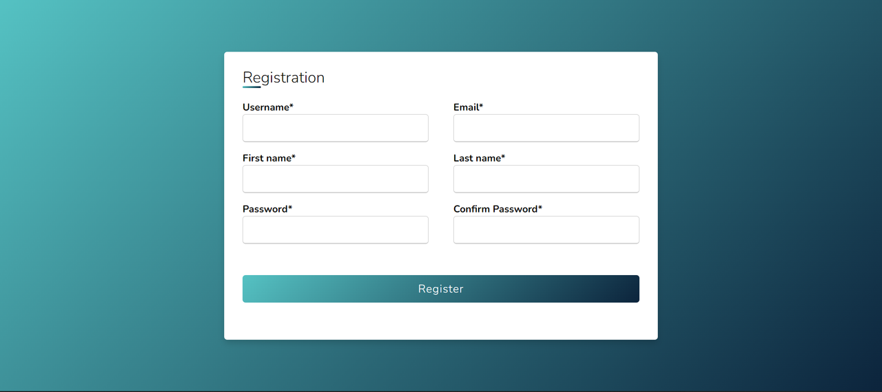 Register Page