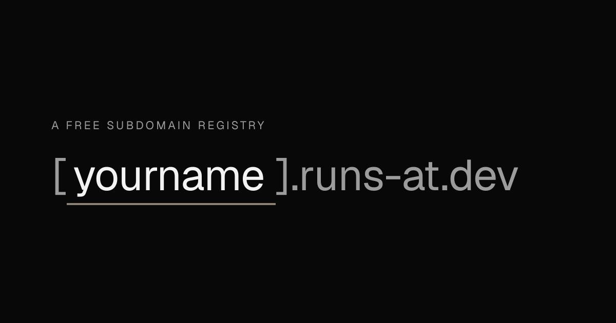 runs-at.dev