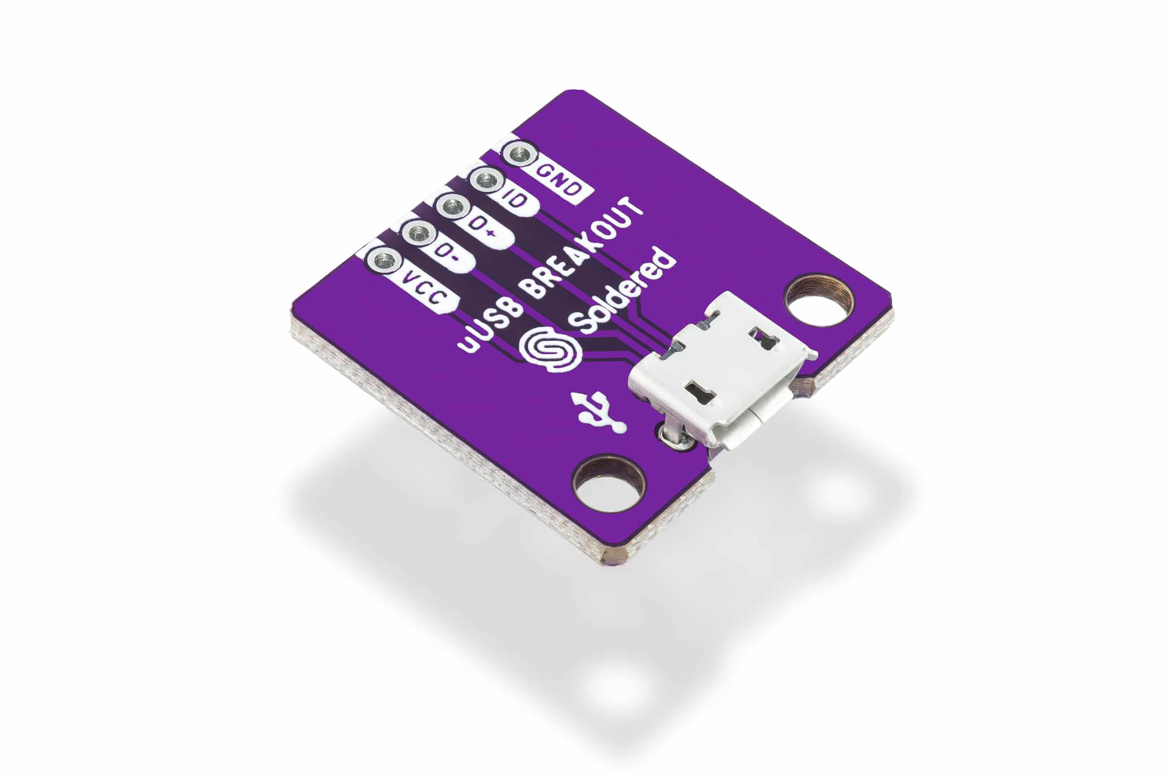 MicroUSB female connector breakout Image