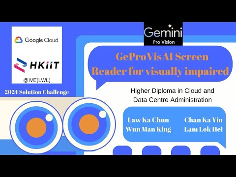 GeProVis AI Screen Reader for visually impaired - GDSC Solution Challenge 2024