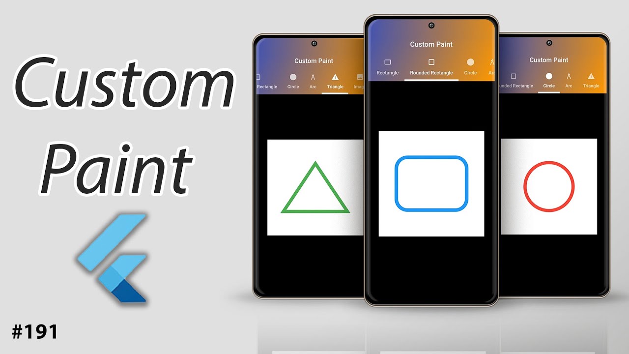 Flutter Tutorial - Custom Paint YouTube video