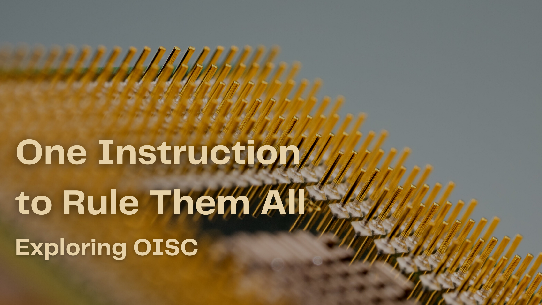 One Instruction to Rule Them All: Exploring OISC