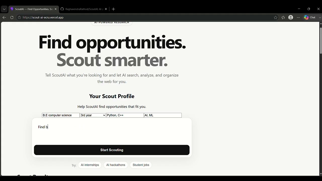 ScoutAI Demo