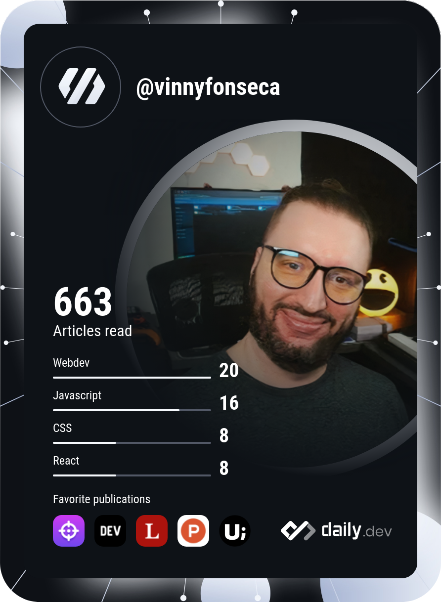 Vinny Fonseca's Dev Card