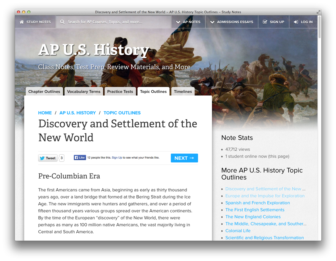 Discovery and Settlement of the New World