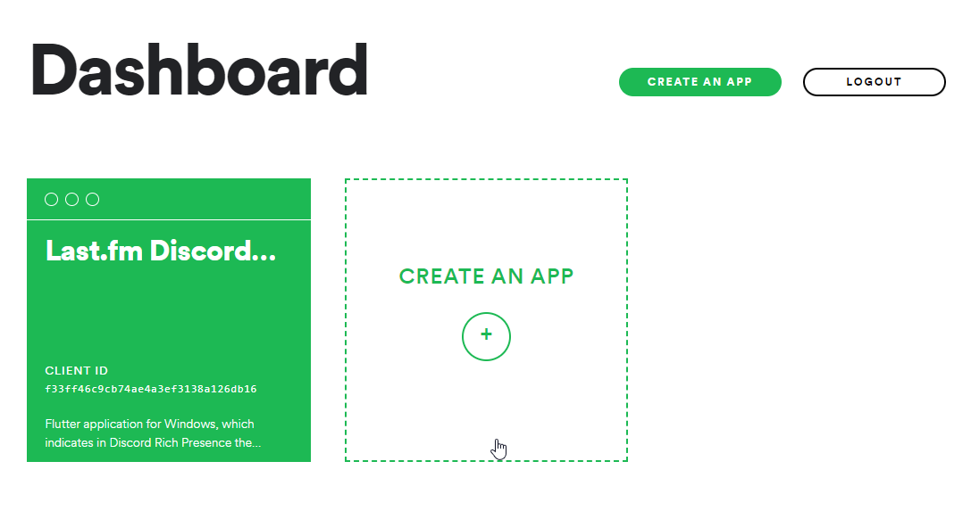 Spotify Developer Dashboard