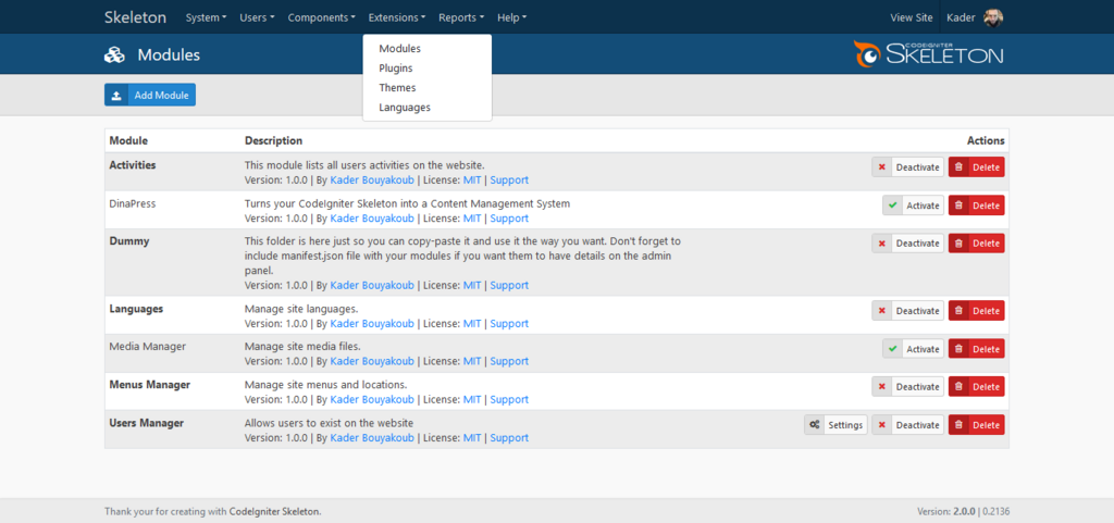 Dashboard Modules 1