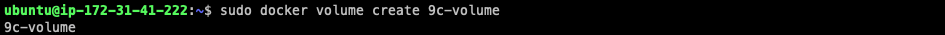 Docker Volume Create