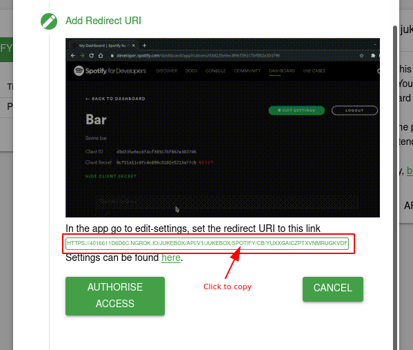 redirect url