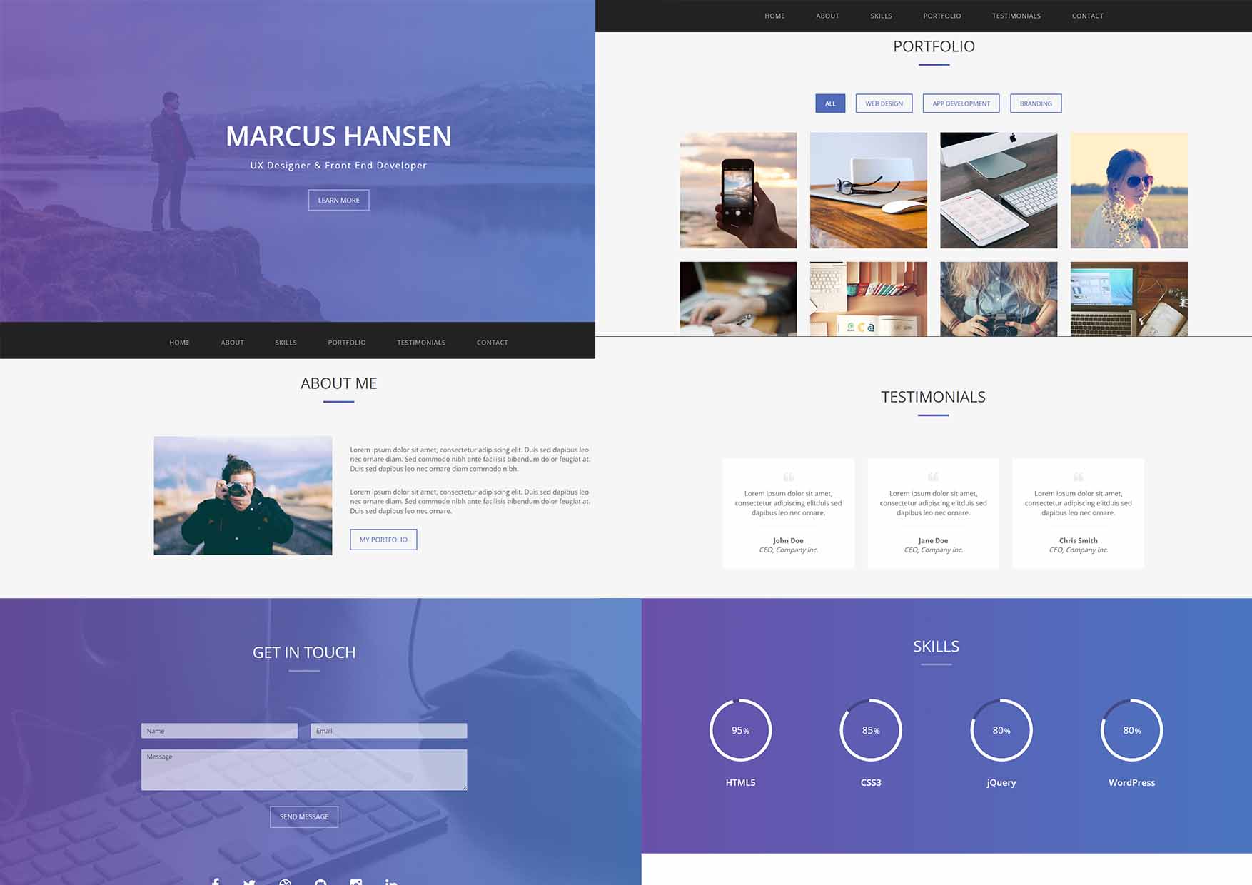 GitHub - Waite0603/Resume-vCard-Collection: About Responsive Personal ...