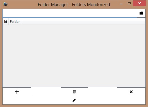 Adding folder to be monitored