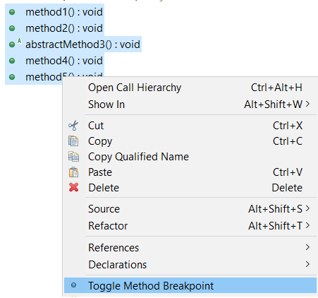 debug toggle breakpoint