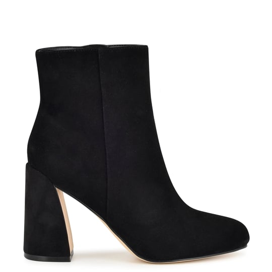 womens-nine-west-yast-heeled-booties-black-size-8-5-suede-1