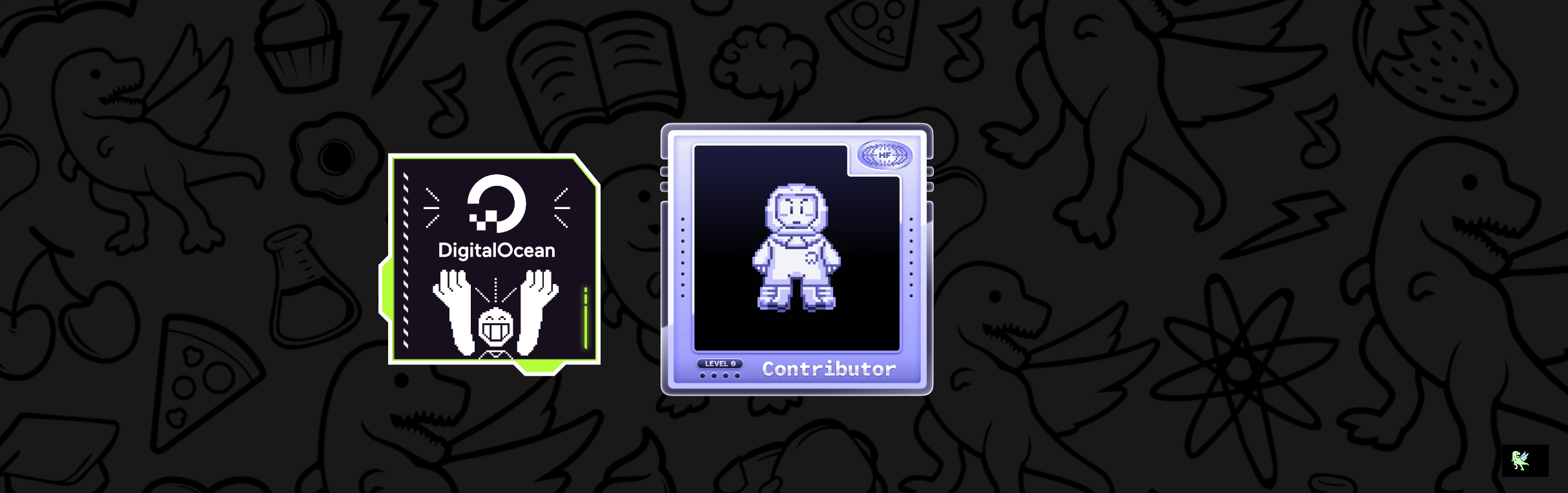 An image of @cynthiateeters's Holopin badges, which is a link to view their full Holopin profile