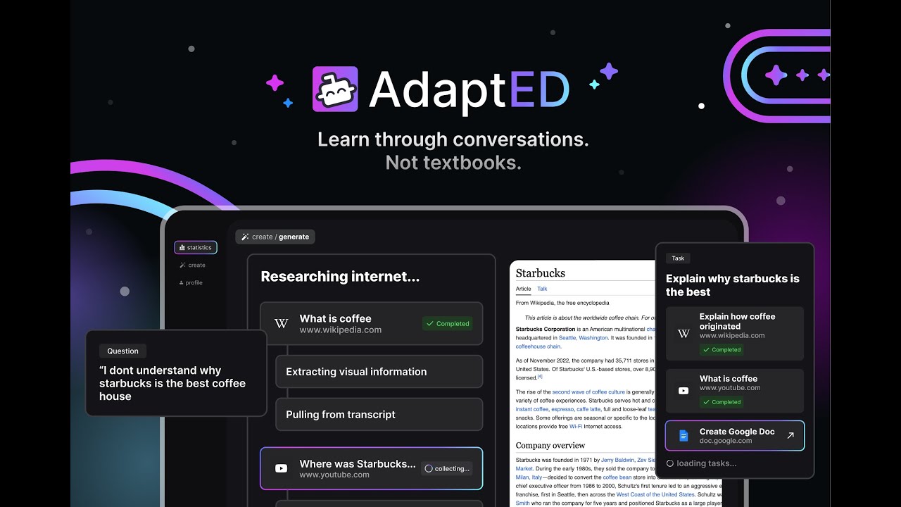 Watch the AdaptEd demo on YouTube