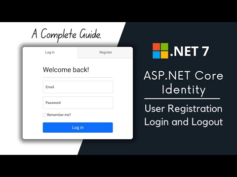 Video Tutorial for Asp.Net Core MVC & Identity UI - User Registration and Login