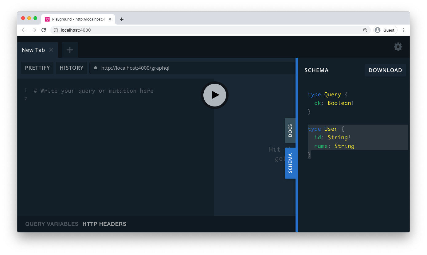 A User object type is generated by Nexus