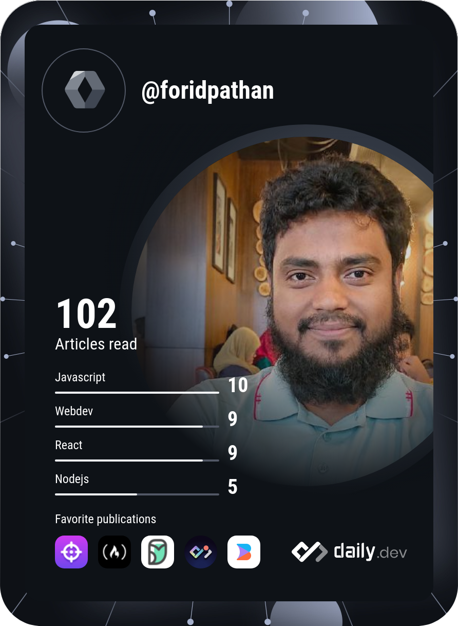 Forid Pathan's Dev Card