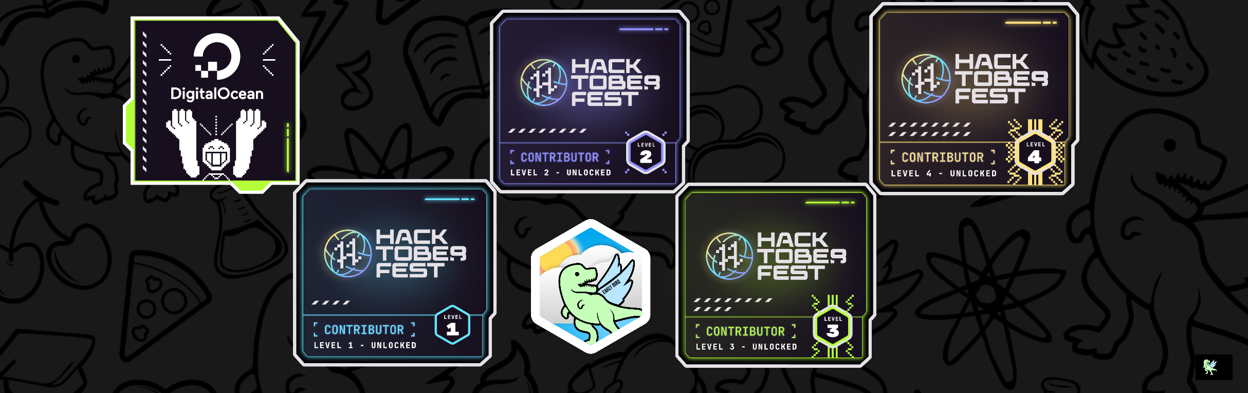 An image of @amarjitkhan's Holopin badges, which is a link to view their full Holopin profile