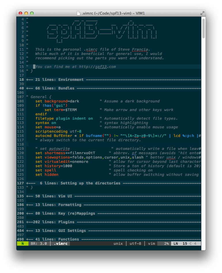 spf13-vimrc image