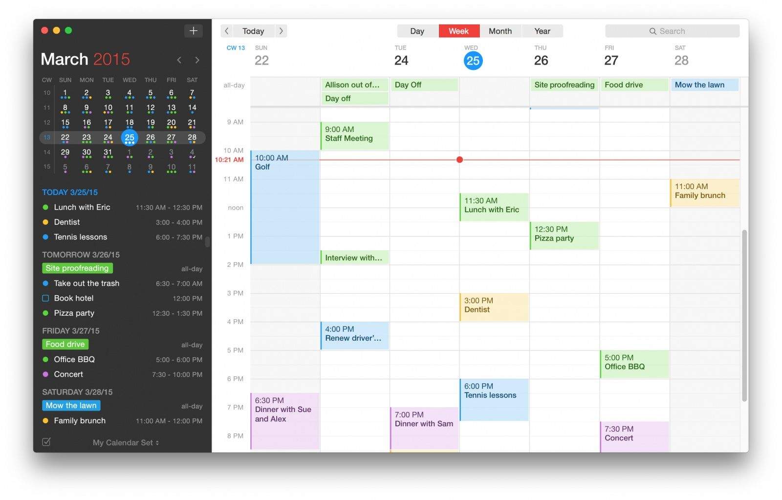 Image of OSX calendar 1