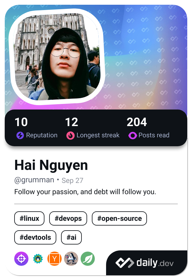 Hai Nguyen's Dev Card