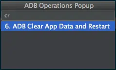 adb dialog