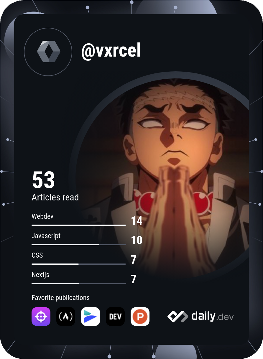 Isaac Gideon's Dev Card