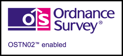 Logo reading Ordnance Survey OSTN02 Enabled