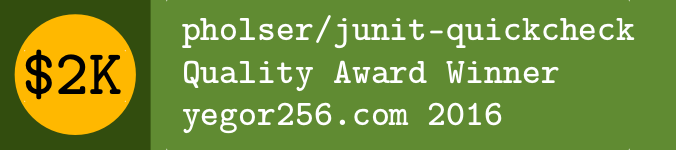 Software Quality Award 2016