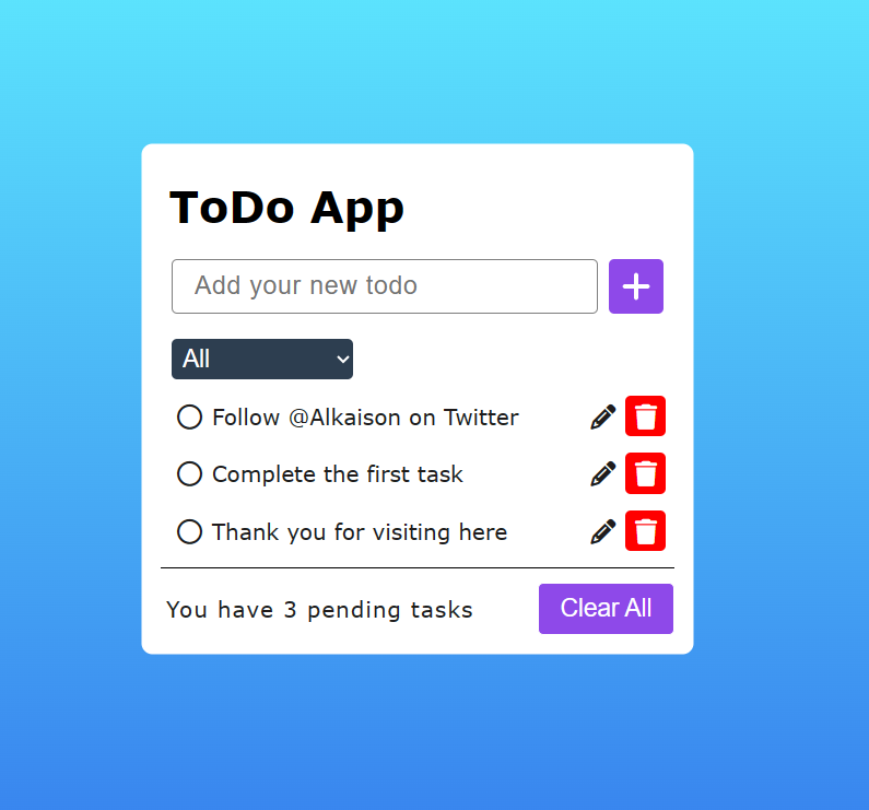 Todo Web App