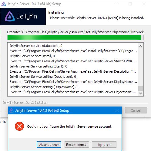 Can't install jellyfin as a service on Windows 10 · Issue #2119 ...