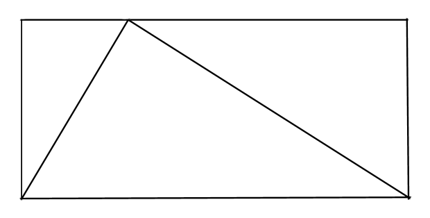 triangle in a rectangle